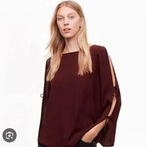Wilfred Burgundy Pozzi Blouse